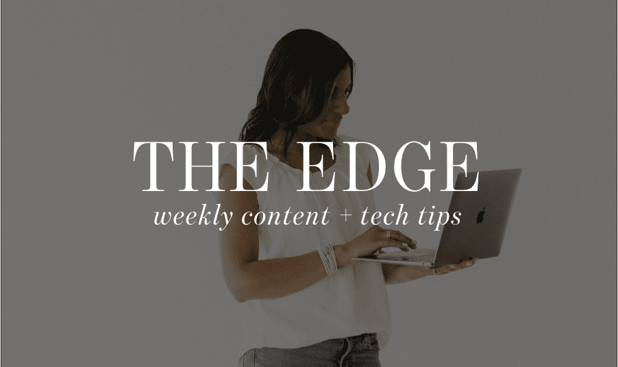 Email newsletter header - Krystle Straub The Edge Email List