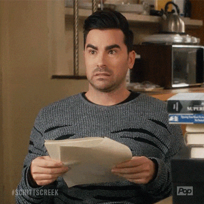 David Rose from Schitt's Creek. Starting an email list can be confusing.