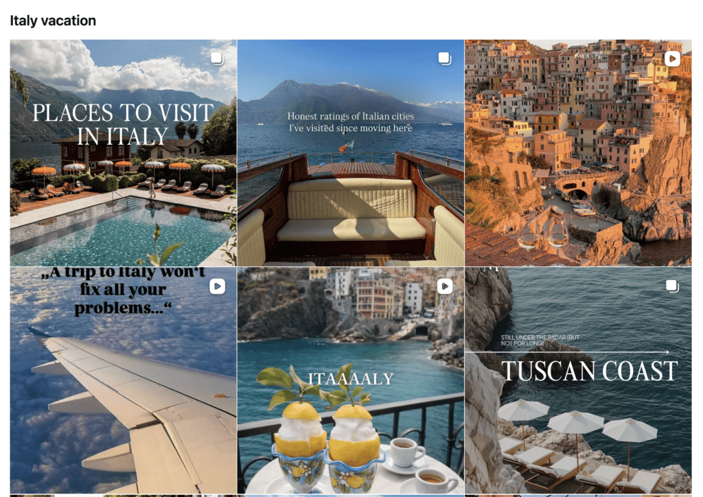 Travel agent optimizing their bio and profile for Instagram SEO and dream client clarity.
